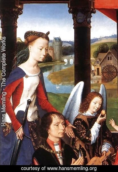 Hans Memling - The Donne Triptych [detail: 3, central panel]