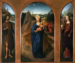 Hans Memling - Triptych of the Rest on the Flight into Egypt