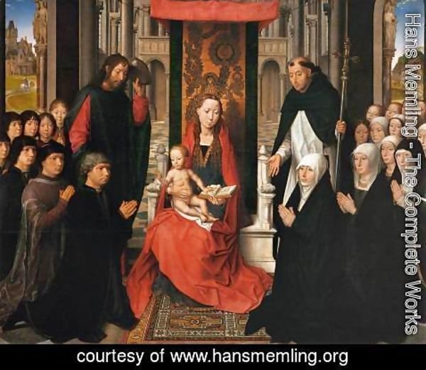 Hans Memling - Virgin and Child with Sts James and Dominic