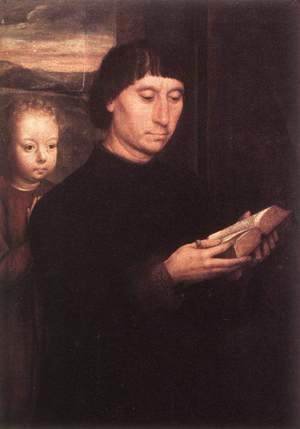 Hans Memling - Portrait Of A Reading Man 1485