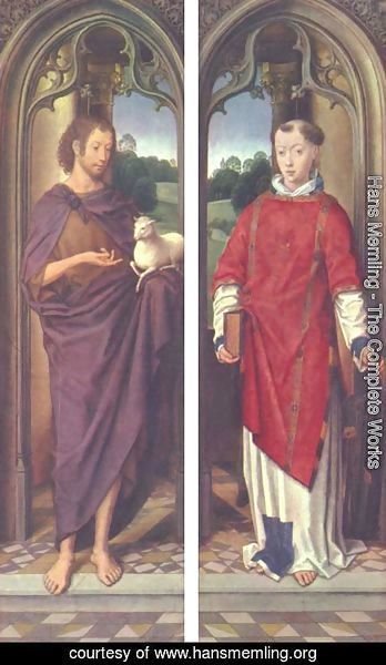 Hans Memling - John the Baptist and St. Lawrence