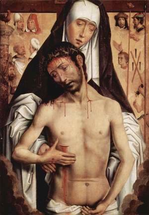 Hans Memling - Sorrows with dead Christ