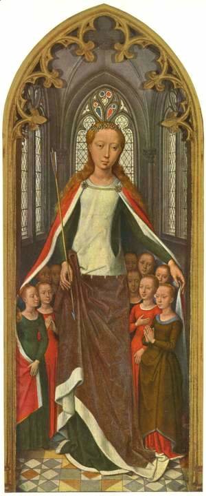 Hans Memling - St. Ursula and her companions, from the Reliquary of St. Ursula