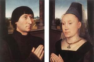 Hans Memling - Portraits of Willem Moreel and His Wife c. 1482