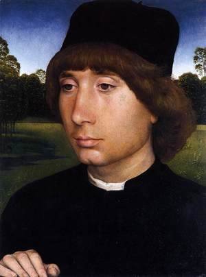 Hans Memling - Portrait of a Young Man before a Landscape c. 1480