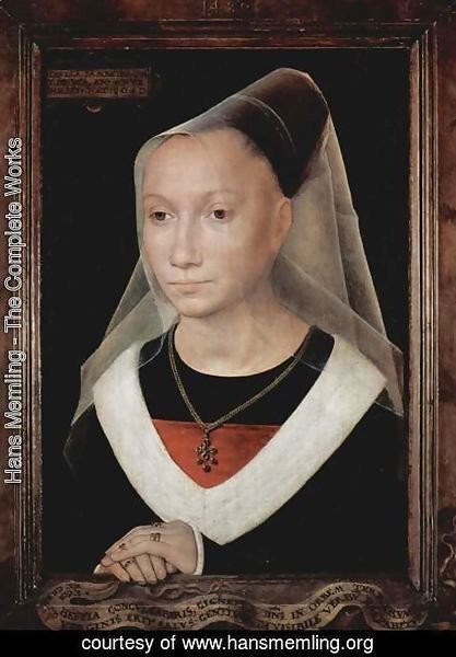 Hans Memling - Portrait of a Young Woman 1480