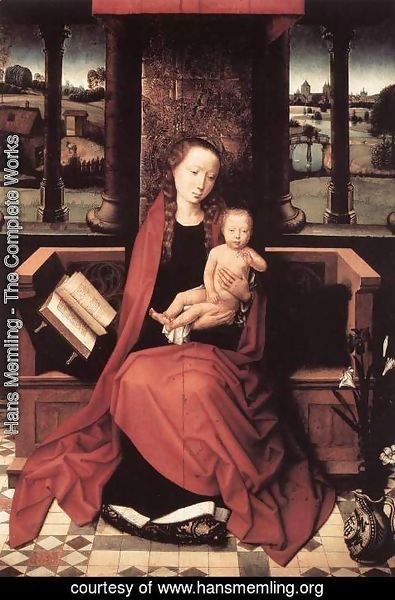 Hans Memling - Virgin and Child Enthroned 1480s