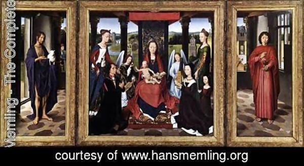 Hans Memling - The Donne Triptych c. 1475