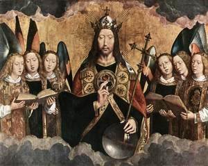 Hans Memling - Christ Surrounded by Musician Angels 1480s