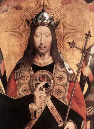 Hans Memling - Christ Surrounded by Musician Angels (detail) 1480s