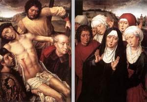 Hans Memling - Diptych with the Deposition 1492-94