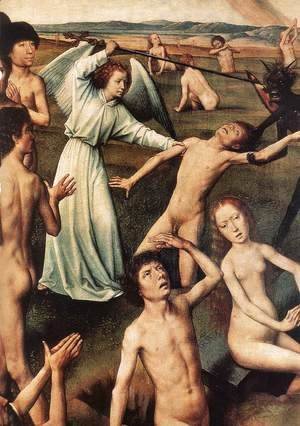 Last Judgment Triptych (detail-6) 1467-71