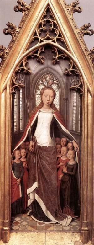 Hans Memling - St Ursula Shrine- St Ursula anad the Holy Virgins 1489