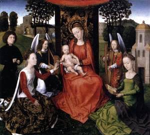 Hans Memling - The Mystic Marriage of St Catherine 1479-80