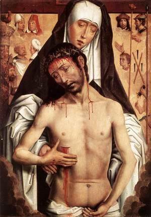 Hans Memling - The Virgin Showing the Man of Sorrows 1475 or 1479