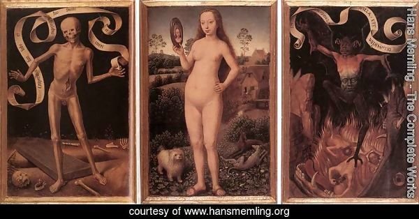 Triptych of Earthly Vanity and Divine Salvation (front) c. 1485