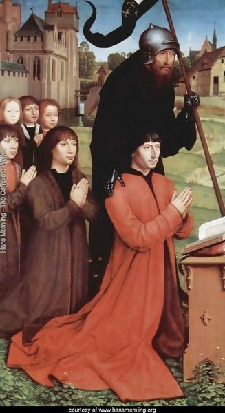 Triptych of the Family Moreel (left wing) 1484