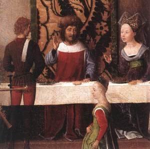 Hans Memling - St John Altarpiece [detail: 5, left wing]