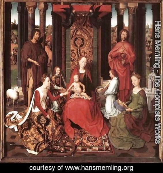 Hans Memling - St John Altarpiece [detail: 6, central panel]