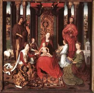 Hans Memling - St John Altarpiece [detail: 6, central panel]