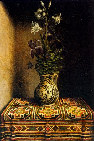 Hans Memling - Marian Flowerpiece