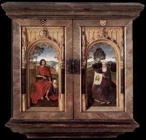 Hans Memling - Triptych of Jan Floreins (reverse)