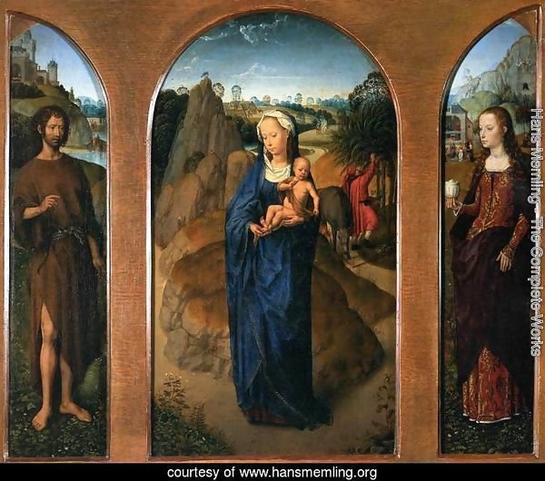 Triptych of the Rest on the Flight into Egypt
