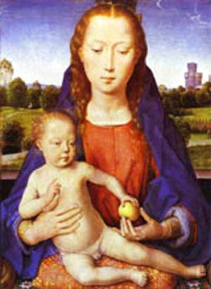 Hans Memling - Madonna And Child Enthroned 1480-90