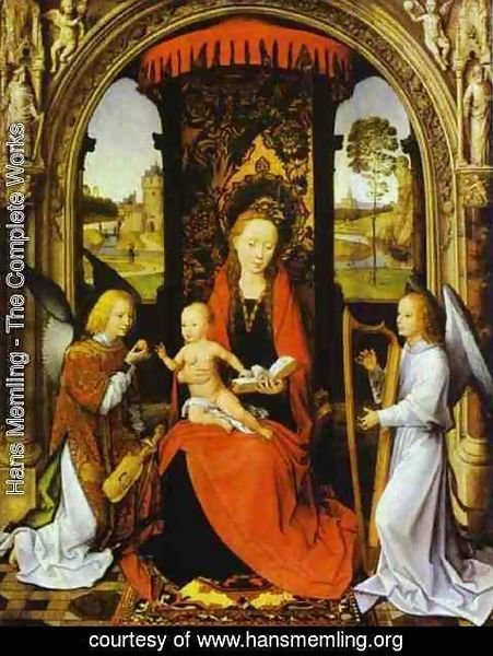 Hans Memling - Madonna And Child With Angels 1480
