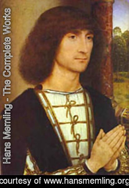 Portrait Of A Praying Man 1480-1485