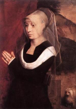Hans Memling - Portrait Of A Praying Woman 1485
