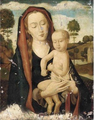 The Virgin and Child in a landscape