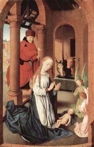 Hans Memling - Adoration of the Magi altarpiece, left wing Nativity