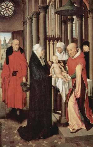 Adoration of the Magi altar, right panel presentation in the temple