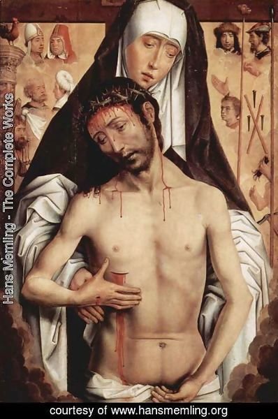 Hans Memling - Sorrows with dead Christ