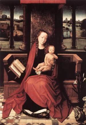 Hans Memling - Virgin and Child Enthroned 1480s