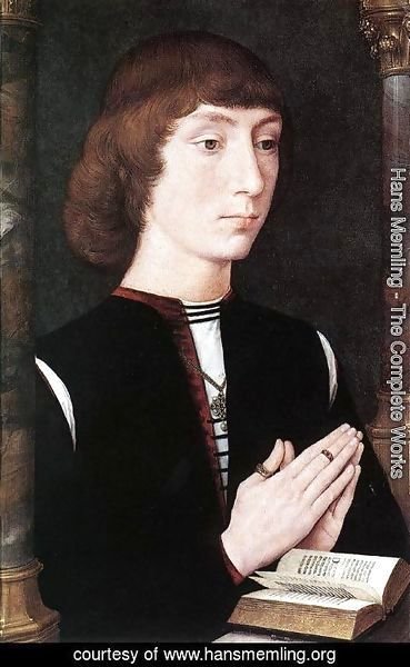 Hans Memling - Young Man at Prayer c. 1475
