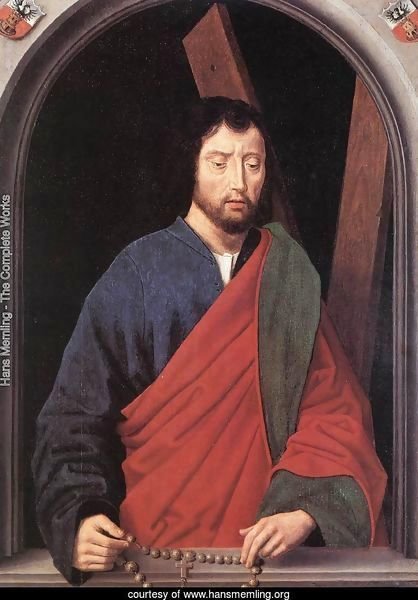 St Andrew (left wing of a diptych, reverse) 1490s