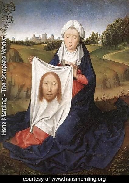 Hans Memling - St John and Veronica Diptych (right wing) c. 1483