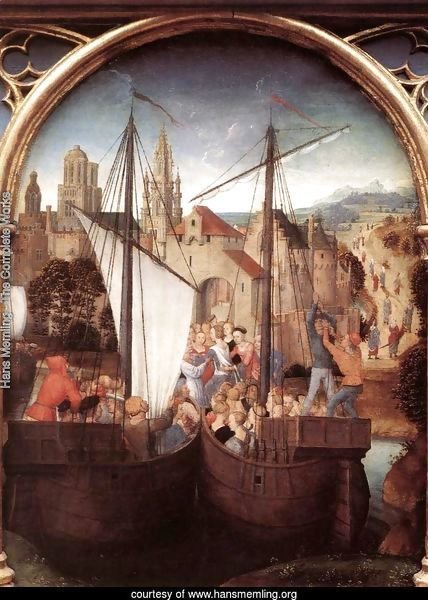 St Ursula Shrine- Arrival in Basle (scene 2) 1489