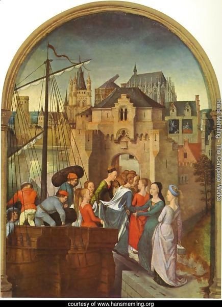 St Ursula Shrine- Arrival in Cologne (scene 1) 1489
