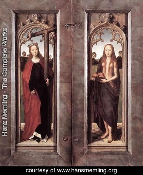 Hans Memling - Triptych of Adriaan Reins (closed) 1480