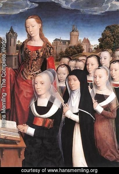 Hans Memling - Triptych of the Family Moreel (detail) 1484