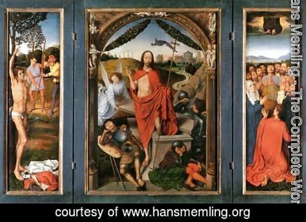 Hans Memling - Triptych of the Resurrection c. 1490